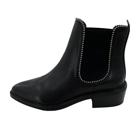 Coach Women's Size 10B Black Bowery Chelsea Ankle Boots Leather - Picture 1 of 11